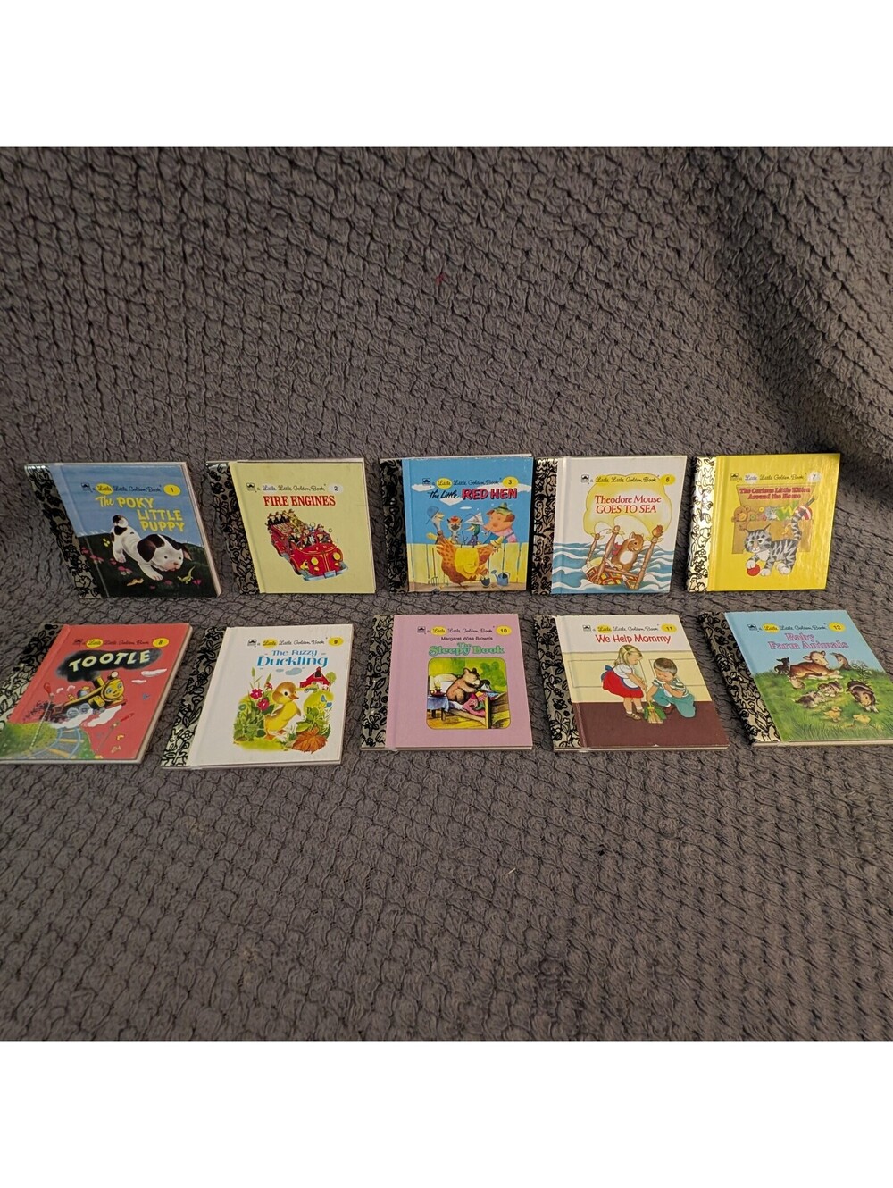 Little Little Golden Books Collection Set of 10 Vintage Children's Storybooks
